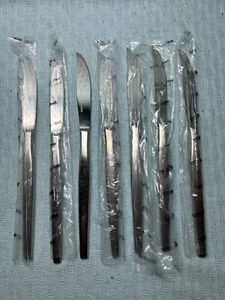 Vintage NOS Epic Prince (7) Dinner Steak Knives Stainless Flatware Japan NEW - Picture 1 of 1