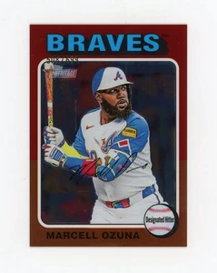 MARCELL OZUNA 2024 Topps Heritage alto numero bordo rosso cromato #508/699 - Foto 1 di 2