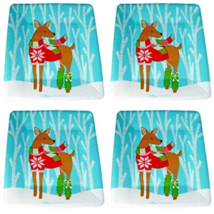 Design Design 32 Papp Vorspeise Dessertteller warme Wünsche Hirsch Weihnachten 7,25" - Bild 1 von 3