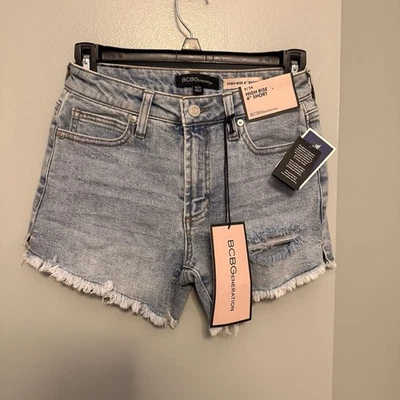 Jeans BCBGeneration tiro alto azules con lavado vintage 24 pulgadas nuevos con etiquetas Foto 1 de 3