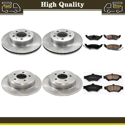 Juego de 6 pastillas de freno rotores de disco para Mercury Grand Marquis 1995 Foto 1 de 4