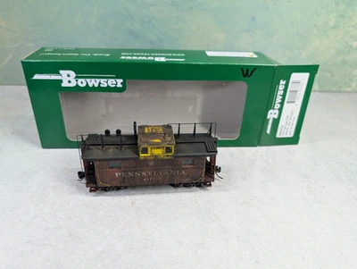 USED Bowser 43378 HO Scale N5 Caboose w/ Trainphone PRR #477767 Weathered READ - Image 1 of 4