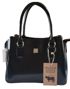 Borsa Nuria Morera nera, manici e cinturino rimovibile/regolabile, ecopelle - Foto 1 di 15