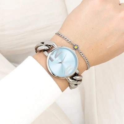 Oozoo Orologio da Polso da Donna Timepieces Analogico Metallo Argento UOC11350 - Immagine 1 di 4