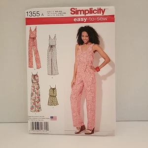 Simplicity 1355 Maxikleid lang kurz Overall Mieder Variationen Miss XXS-XXL - Bild 1 von 2