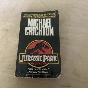 Jurassic Park von Michael Crichton 1993 Ballantine Bücher Film Taschenbuch zum Anbinden - Bild 1 von 2