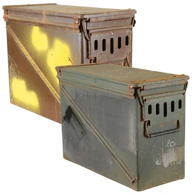British Army M548 Steel Ammo Storage Weatherproof Tool Airsoft Container Used - Image 1 of 4