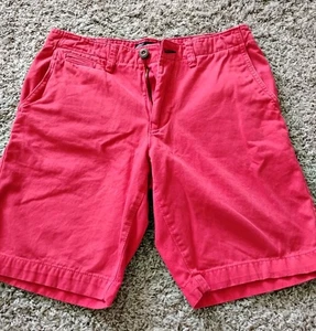 American Eagle Herren 28 Chino Shorts rot. Schrittlänge 9 Zoll - Bild 1 von 6