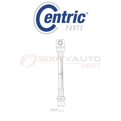 Centric Brake Hydraulic Hose for 1977-1985 Oldsmobile Delta 88 3.8L 4.3L ru Foto 1 de 4
