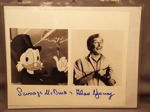 Alan Young Stimme von Dagobert Duck 8x10 handsigniertes Bild mit COA - Bild 1 von 2