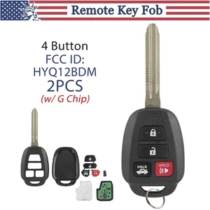 Remote Control Key Fob HYQ12BDM G For 2012 2013 2014 2015 2016 2017 Toyota Camry - Picture 1 of 7