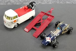 VTG CORGI TOYS CORGI RACING CLUB VW TYPE 2, TRAILER & COOPER MASERATI F1 NICE - Picture 1 of 11