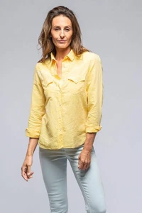 Marcella Linen Shirt in Sunflower - Picture 1 of 7