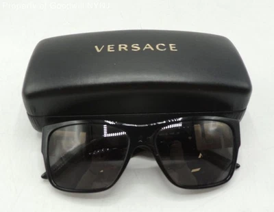 Gafas de sol polarizadas Versace negras MOD 4296 GB1/81 59-16 con estuche con certificado de autenticidad Foto 1 de 4