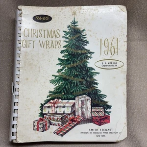 1961 Smith Stewart für S S Kresge Geschäfte Weihnachten Geschenkverpackung Katalog Muster - Bild 1 von 23