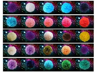Tissue Pom Poms Paper Home Wedding Birthday & Party Table Decorations pompoms - Image 1 of 2