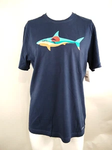 Life is Good Men Short Sleeve Crusher Lite Tee Sharkscape Blue Medium 72955 - Picture 1 of 10