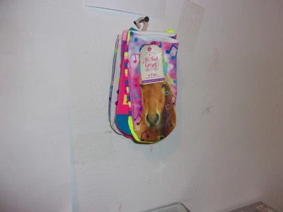 NUEVO NIÑA FADED GLORY 6-PAC OF NO SHOW TOBILLO SENTIR EL RITMO... DISEÑO MULTI COMBO Foto 1 de 4