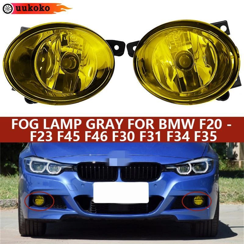 Pair Front Fog Light Yellow Lens Halogen For BMW 1/2/3/4 Series F30 F20 F22 F32 Foto 1 de 4