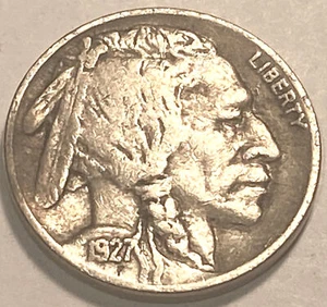 1927 P Buffalo Nickel XF / AU NO RESERVE *J466 - Picture 1 of 2