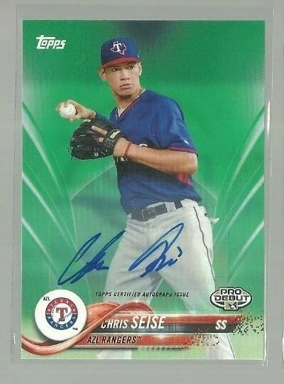 2018 Topps Pro Debut Autographs Green #104 Chris Seise 62/99 (ref 76218) - Image 1 of 1