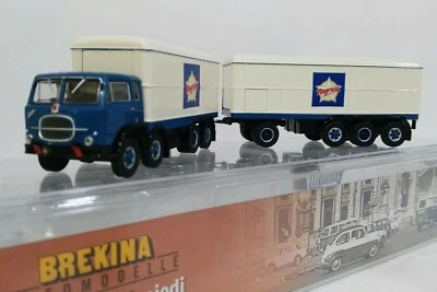 BREKINA Fiat 690 Millepiedi con rimorchio "Salumificio NEGRONI" HO  1:87  - Immagine 1 di 4
