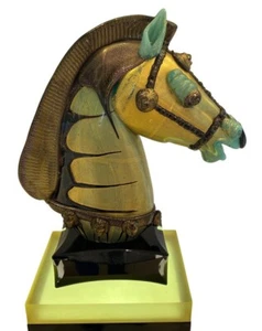 Museum Quality Murano Glass Horse Head by Pino Signoretto - Picture 1 of 5