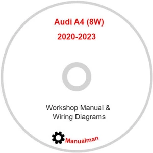Audi A4 2020-2023 Workshop Service & Repair Manual - Picture 1 of 4