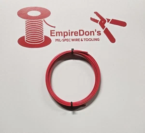 16 AWG Mil-Spec Wire (PTFE) Filati Rame Argento Placcato, Tipo E, Rosso 25 piedi - Foto 1 di 2
