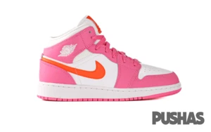Air Jordan 1 Mid 'Pinksicle Safety Orange' GS (2022) EP - Picture 1 of 4