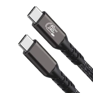 100% New Home 240W USB C to USB 4.0 8K Cable 1.5ft for Type C Display Monitor - Picture 1 of 1