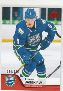 2020-21 Upper Deck AHL Exclusives #94 /100 Lukas Jasek #121 Rookie RC - Picture 1 of 1