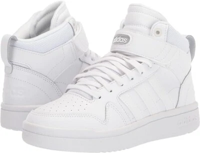 ADIDAS WOMENS POSTMOVE MID BASKETBALL SHOE SNEAKER ADJUSTABLE WHITE GREY SIZE 11 - Image 1 of 4