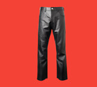 Genuine Sheep Skin Leather Pants - Leather Jeans Black Pants Gift for Men