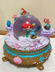 D23 Expo Japan 2018 Limited Disney Little Mermaid Ariel Snow Globe Music w/box
