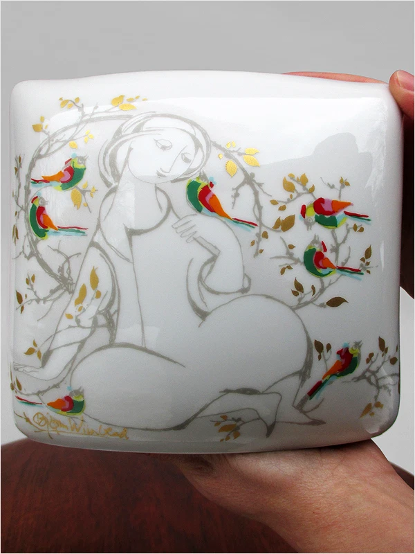 1965 年 BJORN WIINBLAD 中世纪现代设计 德国陶瓷艺术花瓶 罗森塔尔 — 第 1/4 张图片