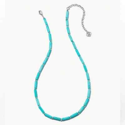 Collar Kendra Scott Ember Plata Hilo en Turquesa Variegada. Minorista $98 Foto 1 de 4