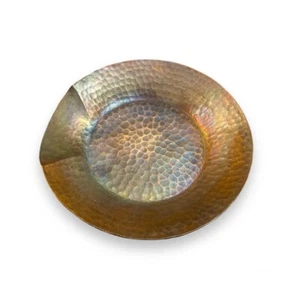 Native Trails Hammered Cooper Spoon Rest Round Rustic Kitchen Farmhouse - Picture 1 of 8