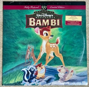 Walt Disney BAMBI 55th Anniversary Limited Edition CAV Laserdisc FACTORY SEALED! - Picture 1 of 3