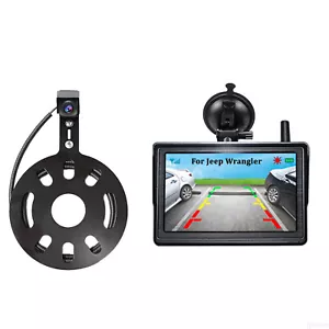 Wireless 5 Inch Monitor with Spare Tire Mount Backup Camera For Jeep Wrangler - Picture 1 of 19