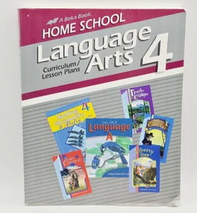 A Beka Language Arts 4 Curriculum Lesson Plans Teachers SC Homeschool Book 4th - Picture 1 of 3