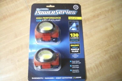 Bell & Howell Red COB LED Headlamp Set Of 2 Brand New in Box - Image 1 of 2