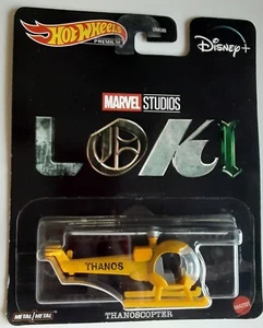 2022 Hot Wheels Premium Loki Thanoscopter Disney Marvel Studios Metal Helicopter - Picture 1 of 3