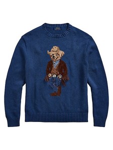 vintage polo ralph lauren bear sweater 