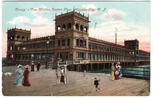Cartolina d'epoca - Young's New Million Dollar Pier, Atlantic City, NJ - Foto 1 di 2