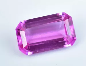 Impresionante piedra preciosa suelta de Sri Lanka con esmeralda de zafiro rosa natural impecable de 5,10 quilates - Imagen 1 de 5
