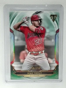 Mike Trout 2019 Topps Triple Threads Baseball Emerald (/259) Los Angeles Angels - Bild 1 von 2