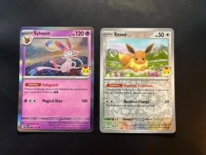Sylveon and Eevee — 040/131 (2025 Pokemon Day) Holofoil Exclusive Promo - Picture 1 of 2