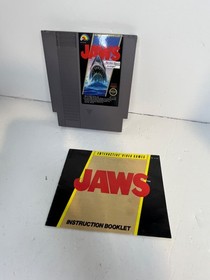 Jaws (Nintendo Entertainment System NES)   w/ Manual - Tested!