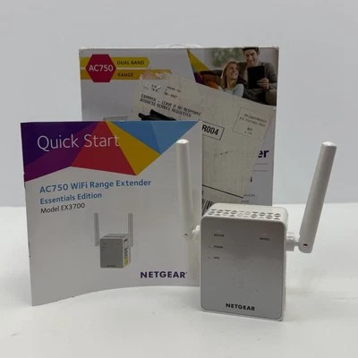 Extensor de alcance WiFi NETGEAR AC750 EX3700 repetidor inalámbrico de doble banda 100NAS Foto 1 de 4